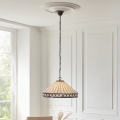 Endon 111961 - Tiffany FARGO ketiga ripplühter, 3xE27/10W/230V, läbimõõt 50 cm