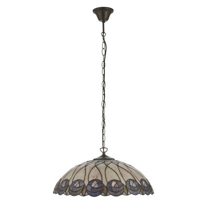 Endon 111985 - Tiffany HUTCHINSON ketiga lühter 3xE27/10W/230V, läbimõõt 50 cm