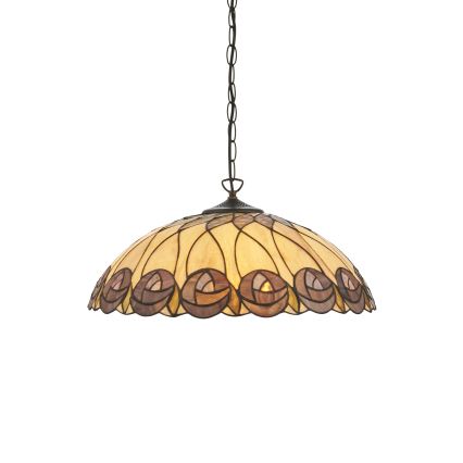Endon 111985 - Tiffany HUTCHINSON ketiga lühter 3xE27/10W/230V, läbimõõt 50 cm
