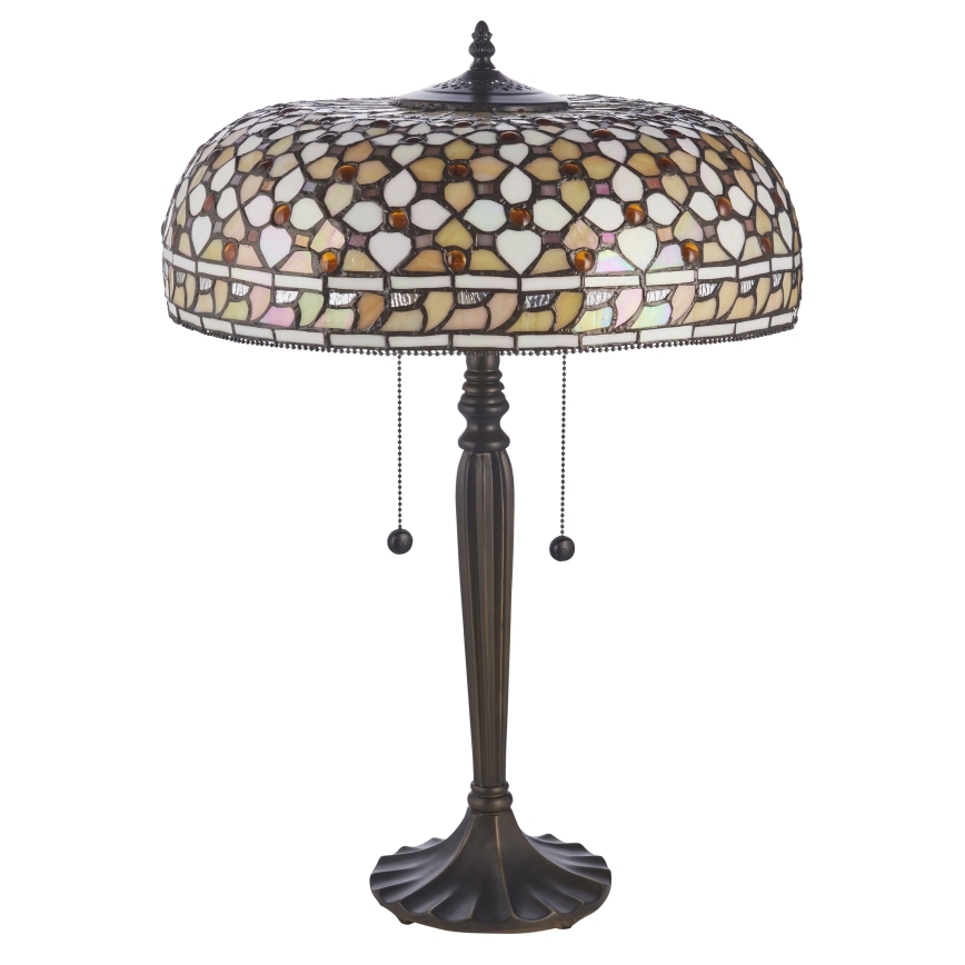 Endon 112178 - Laualamp Tiffany MILLE FEUX 2xE14/40W/230V, läbimõõt 45 cm