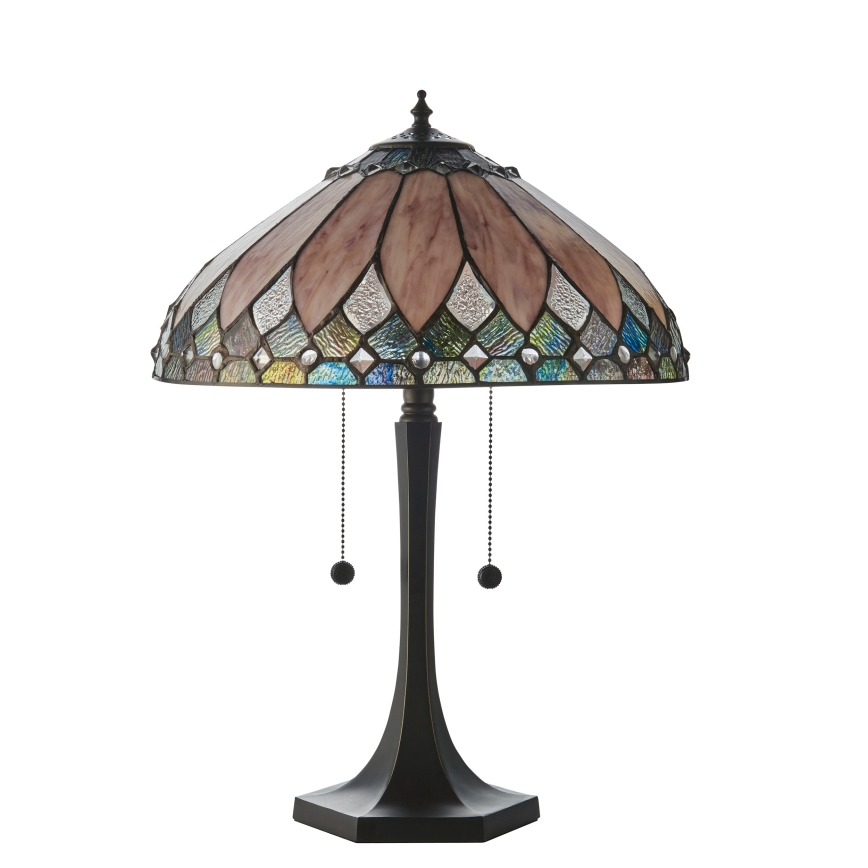 Endon 112183 - Laualamp Tiffany BROOKLYN 2xE14/10W/230V läbimõõt 40 cm
