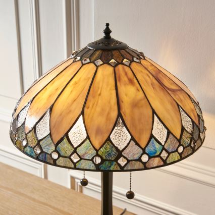 Endon 112183 - Laualamp Tiffany BROOKLYN 2xE14/10W/230V läbimõõt 40 cm