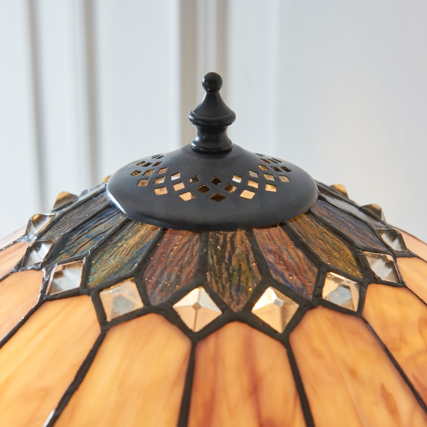 Endon 112183 - Laualamp Tiffany BROOKLYN 2xE14/10W/230V läbimõõt 40 cm