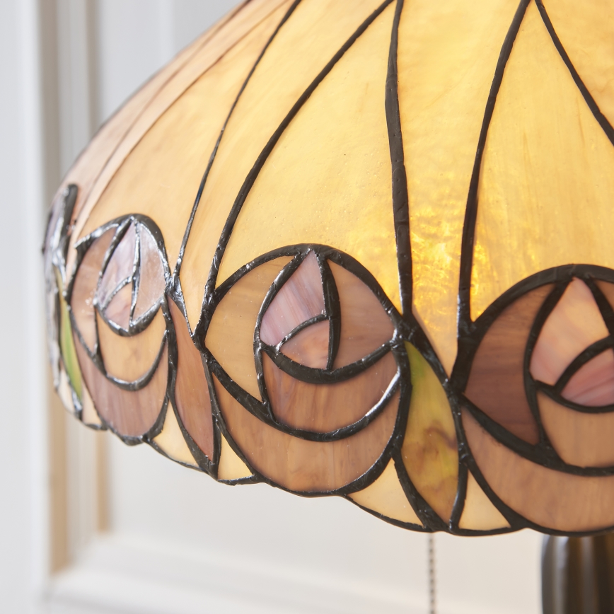 Endon 112184 - Laualamp Tiffany HUTCHINSON 2xE27/10W/230V, läbimõõt 40 cm