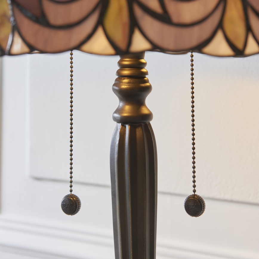 Endon 112184 - Laualamp Tiffany HUTCHINSON 2xE27/10W/230V, läbimõõt 40 cm