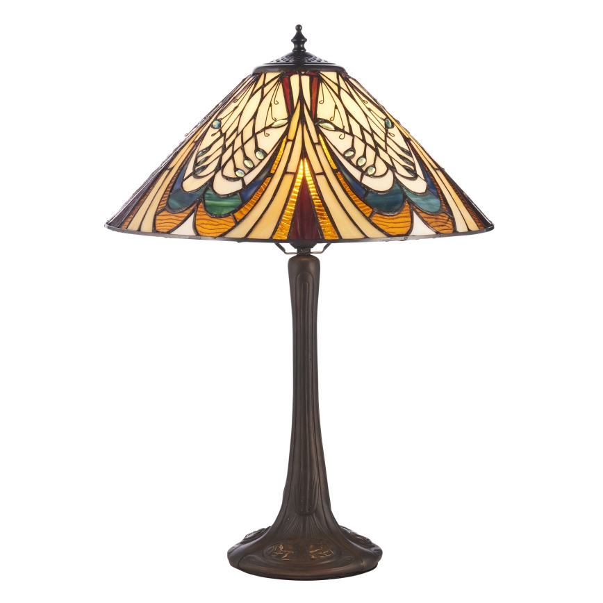 Endon 112185 - Tiffany HECTOR laualamp 1xE27/10W/230V, läbimõõt 40 cm
