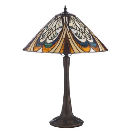 Endon 112185 - Tiffany HECTOR laualamp 1xE27/10W/230V, läbimõõt 40 cm