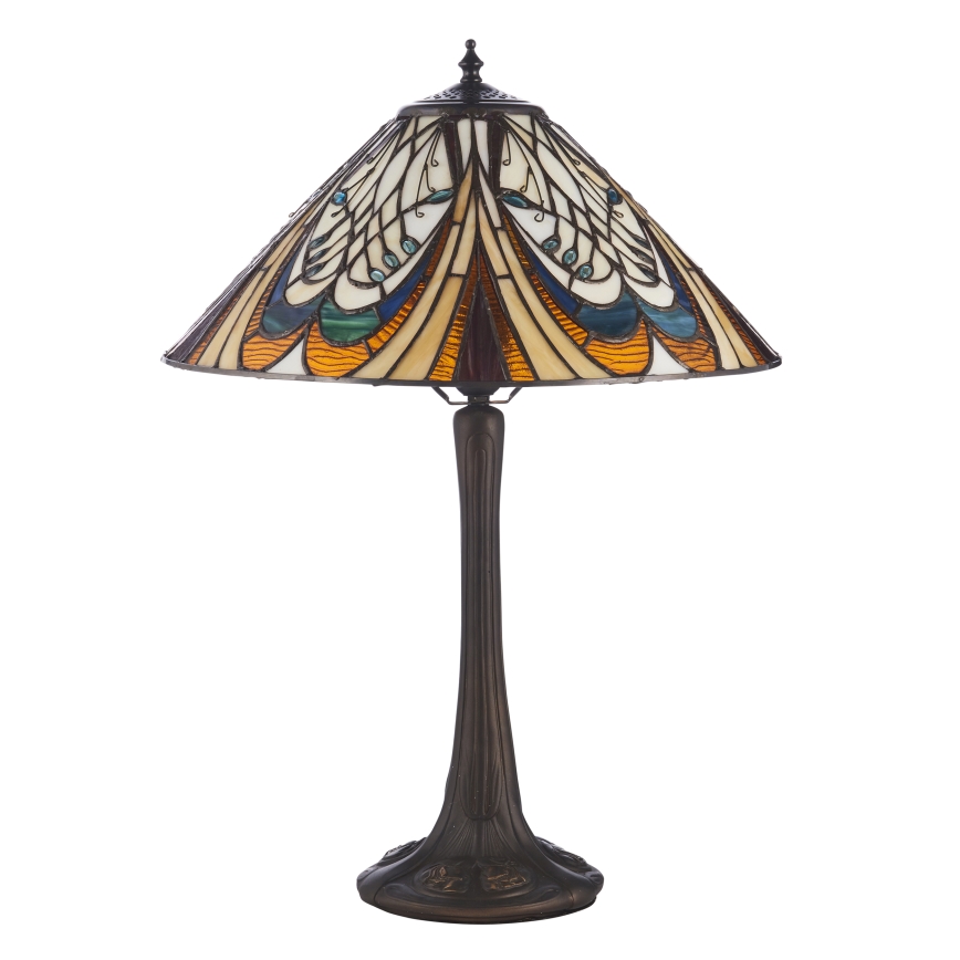 Endon 112185 - Tiffany HECTOR laualamp 1xE27/10W/230V, läbimõõt 40 cm