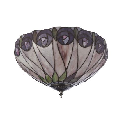 Endon 112188 - Laevalgusti Tiffany HUTCHINSON 2xE27/60W/230V läbimõõt 40 cm