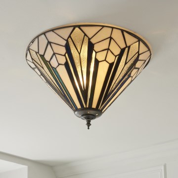 Endon 112191 - Laevalgusti Tiffany ASTORIA 2xE27/60W/230V läbimõõt 40 cm