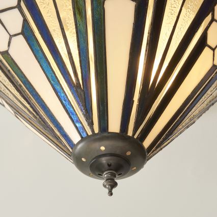 Endon 112191 - Laevalgusti Tiffany ASTORIA 2xE27/60W/230V läbimõõt 40 cm