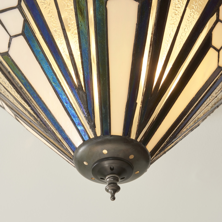 Endon 112191 - Laevalgusti Tiffany ASTORIA 2xE27/60W/230V läbimõõt 40 cm