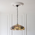 Endon 112193 - Ketiga riputatav lühter Tiffany SULLIVAN, 3× E27, 60 W, 230 V, läbimõõt 57 cm