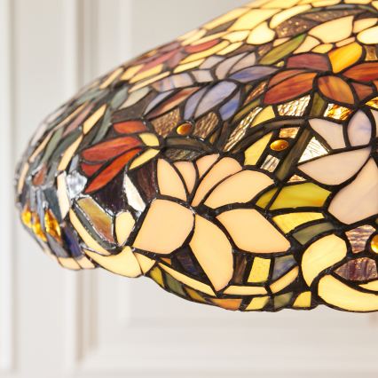 Endon 112193 - Ketiga riputatav lühter Tiffany SULLIVAN, 3× E27, 60 W, 230 V, läbimõõt 57 cm
