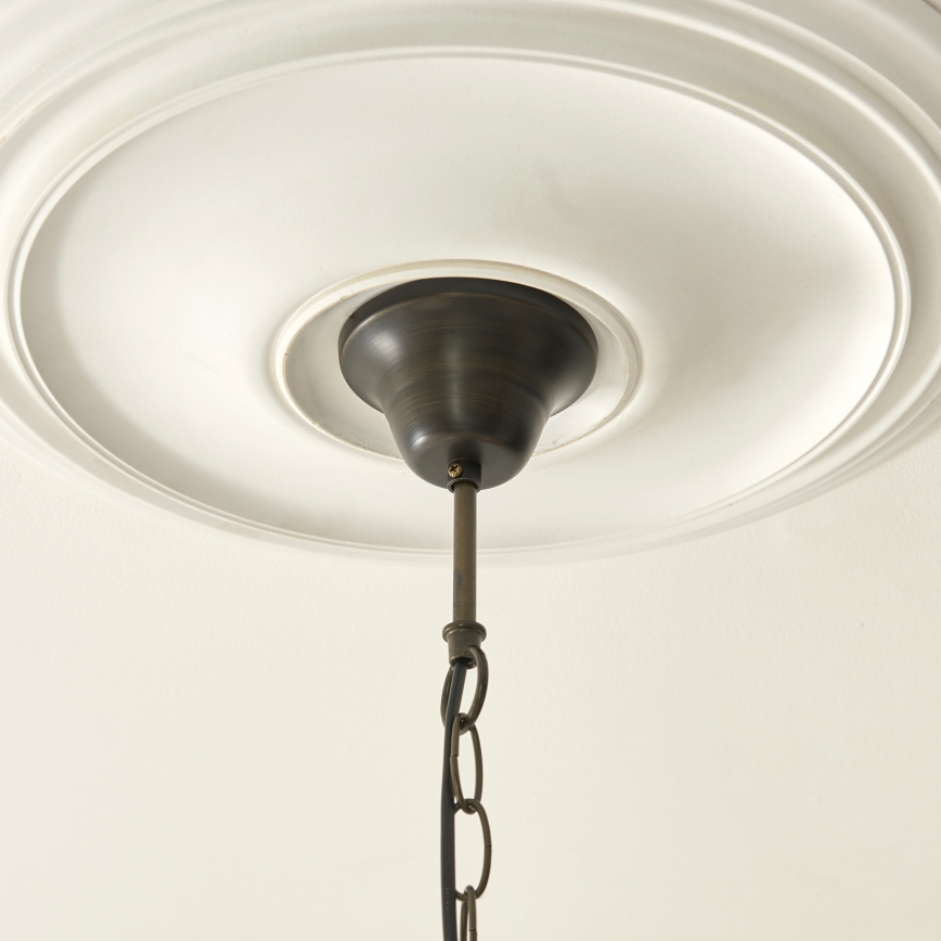 Endon 112246 - Tiffany BOTANICA ketiga ripp-lühter 1xE27/60W/230V, läbimõõt 45 cm
