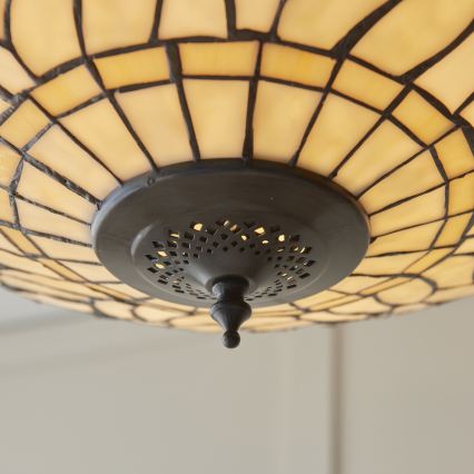 Endon 112251 - Ripplühter ketiga Tiffany DRAGONFLY 3xE27/60W/230V, läbimõõt 50 cm