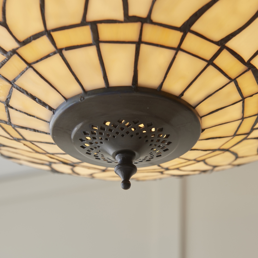 Endon 112251 - Ripplühter ketiga Tiffany DRAGONFLY 3xE27/60W/230V, läbimõõt 50 cm