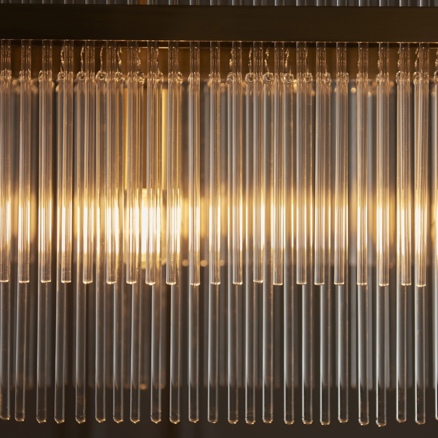 Endon 112573 - Lühter MARIETTA 4xE14/6W/230V messing/läbipaistev