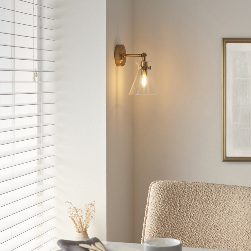 Endon 112861 - Seinapunktvalgusti HARLOW 1xE14/7W/230V kuldne