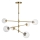 Endon 114039 - Kuldne ripplamp varrega 6xG9/3,2W/230V