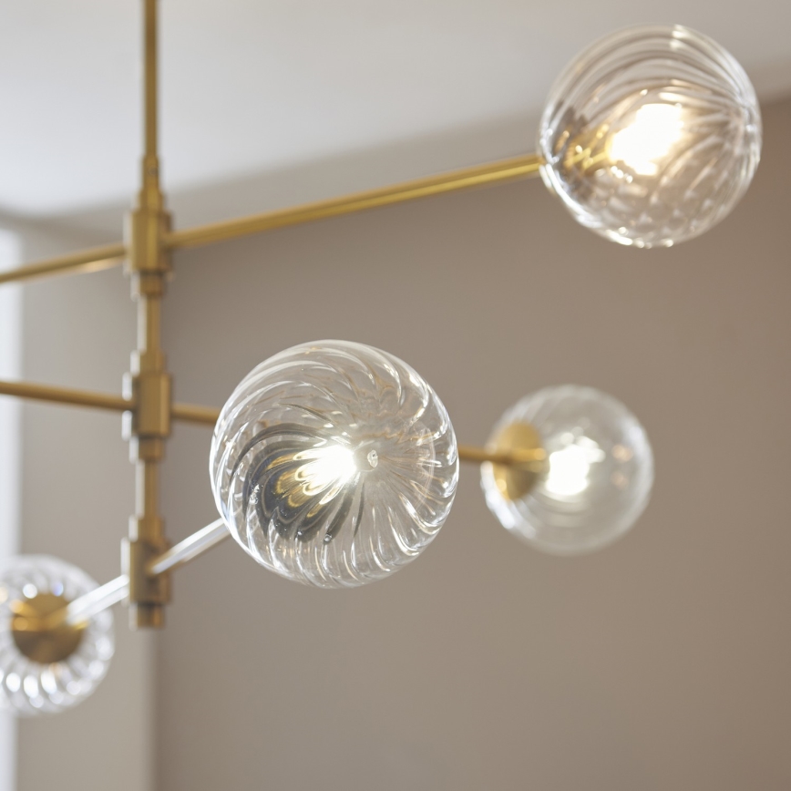 Endon 114039 - Kuldne ripplamp varrega 6xG9/3,2W/230V