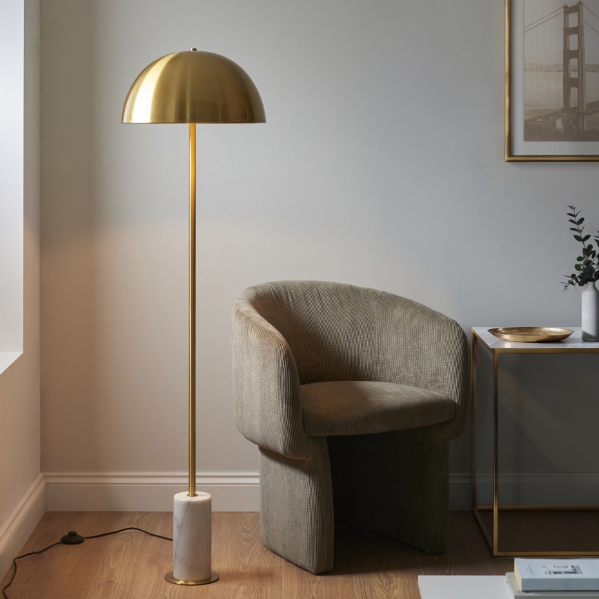 Endon 114208 - Põrandalamp BERTOIA 1xE27/10W/230V messing