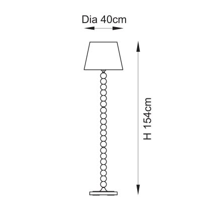 Endon 114667 - Põrandalamp HIGGLEDY 1xE27/10W/230V roosa