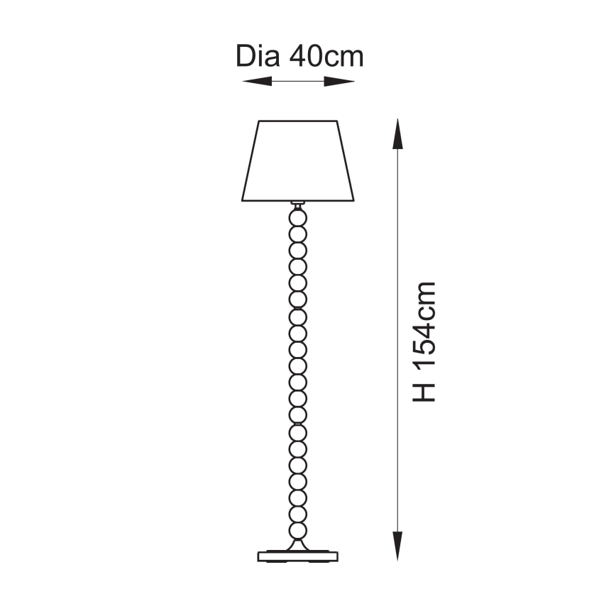 Endon 114667 - Põrandalamp HIGGLEDY 1xE27/10W/230V roosa