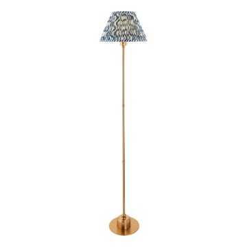 Endon 114778 - LED Hämardatav laetav põrandalamp BURLEY LED/1,5W/5V messing/sinine