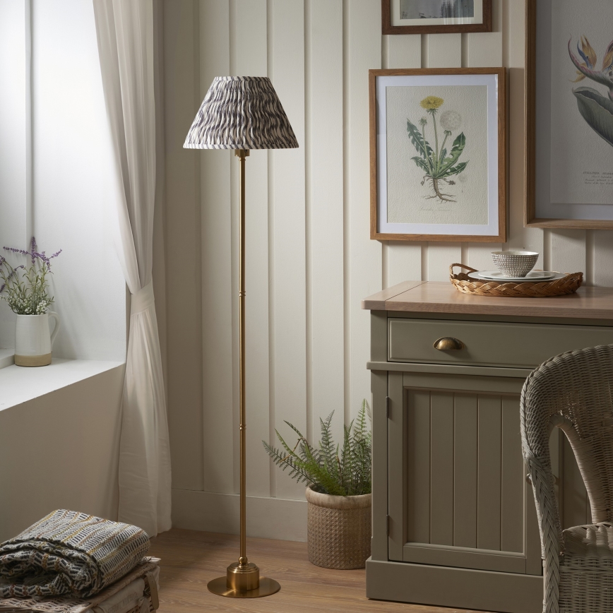 Endon 114785 - LED Hämardatav laetav põrandalamp BURLEY LED/1,5W/5V messing/hall