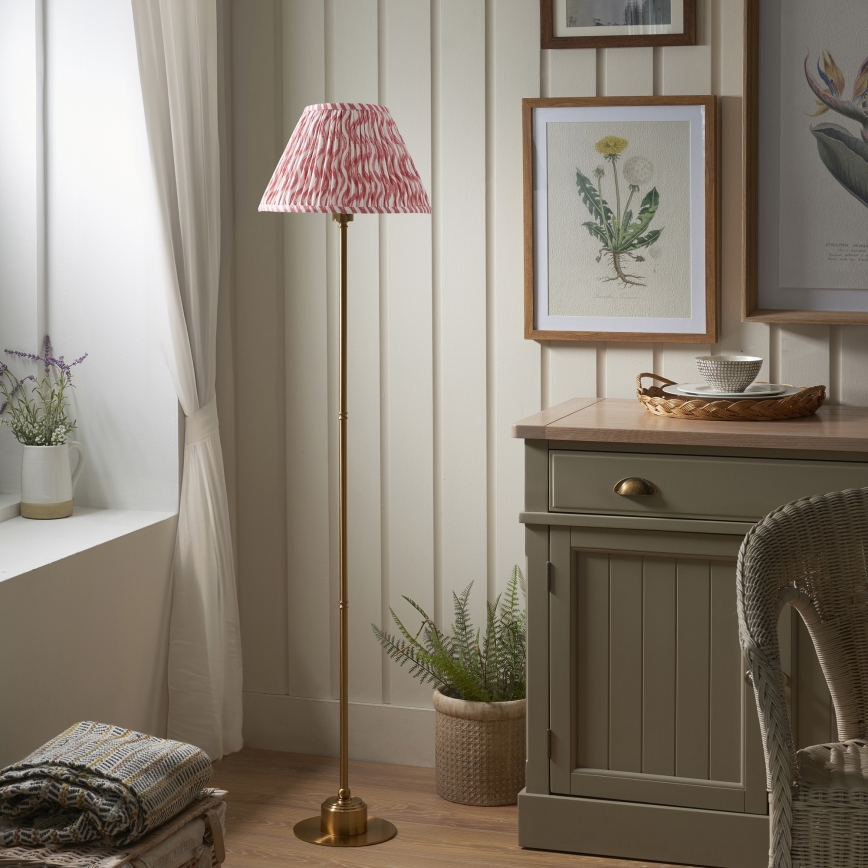 Endon 114786 - LED Hämardatav laetav põrandalamp BURLEY LED/1,5W/5V messing/roosa