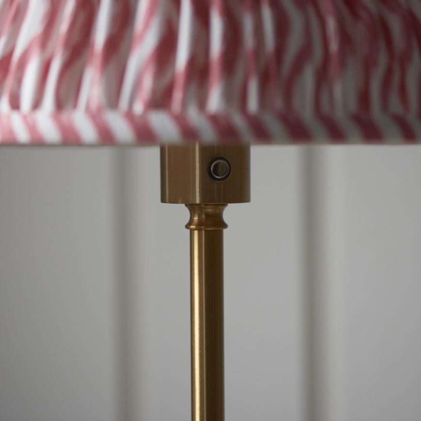 Endon 114786 - LED Hämardatav laetav põrandalamp BURLEY LED/1,5W/5V messing/roosa