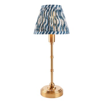 Endon 114796 - LED Hämardatav laetav laualamp BURLEY LED/1,5W/5V messing/sinine