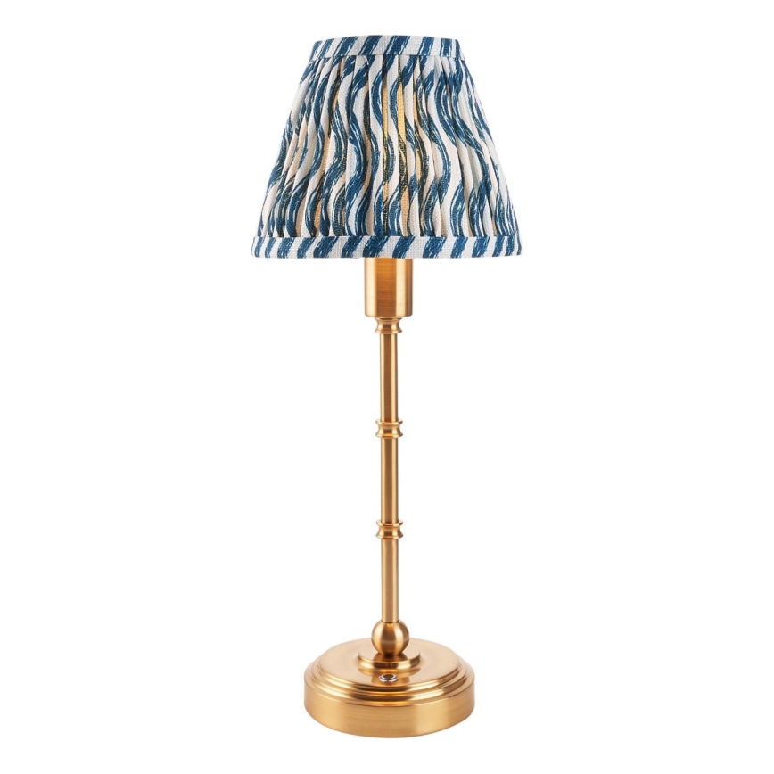 Endon 114796 - LED Hämardatav laetav laualamp BURLEY LED/1,5W/5V messing/sinine