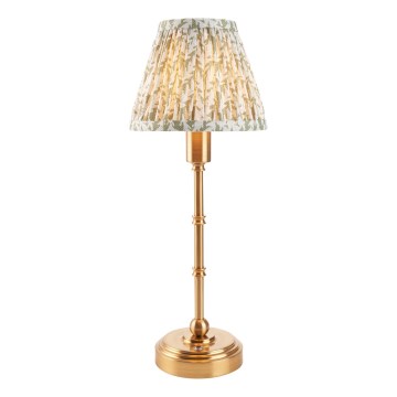 Endon 114800 - LED Hämardatav laetav laualamp BURLEY LED/1,5W/5V messing/roheline