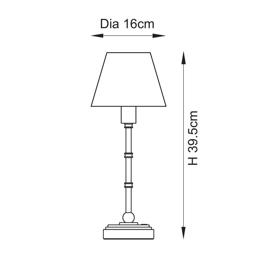 Endon 114804 - LED Hämardatav laetav laualamp BURLEY LED/1,5W/5V messing/roosa