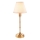 Endon 114811 - LED-hämardatav laetav laualamp BURLEY, 1,5 W / 5 V, 3600 mAh, messing/valge