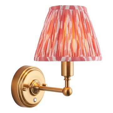 Endon 114817 - LED Hämardatav laetav sein lamp BURLEY LED/1,5W/5V 3600 mAh messing/roosa