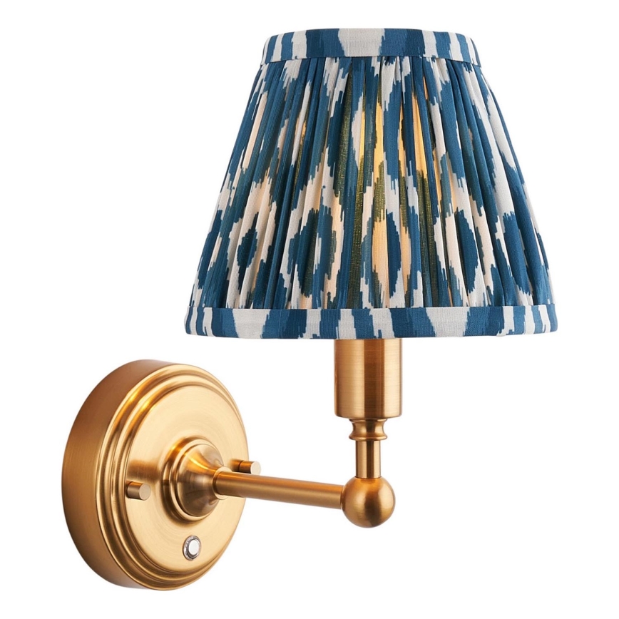 Endon 114827 - LED Hämardatav laetav sein lamp BURLEY LED/1,5W/5V 3600 mAh messing/sinine