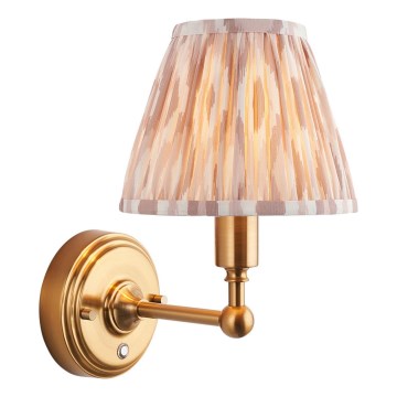 Endon 114831 - LED Hämardatav laetav sein lamp BURLEY LED/1,5W/5V 3600 mAh messing/beež