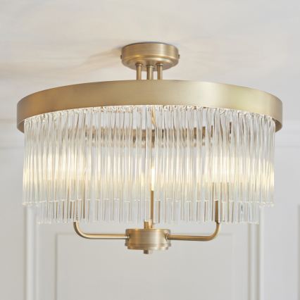 Endon 119109 - Pinnapealne lühter CLERMONT 3xE14/6W/230V messing