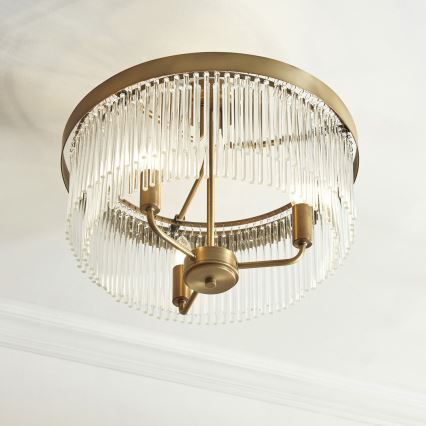 Endon 119109 - Pinnapealne lühter CLERMONT 3xE14/6W/230V messing