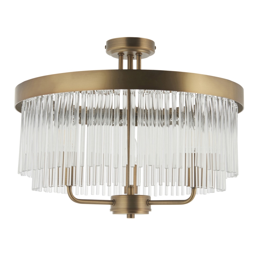 Endon 119109 - Pinnapealne lühter CLERMONT 3xE14/6W/230V messing