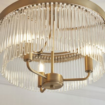 Endon 119109 - Pinnapealne lühter CLERMONT 3xE14/6W/230V messing