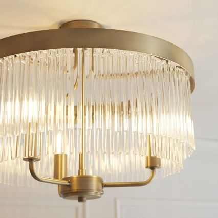Endon 119109 - Pinnapealne lühter CLERMONT 3xE14/6W/230V messing