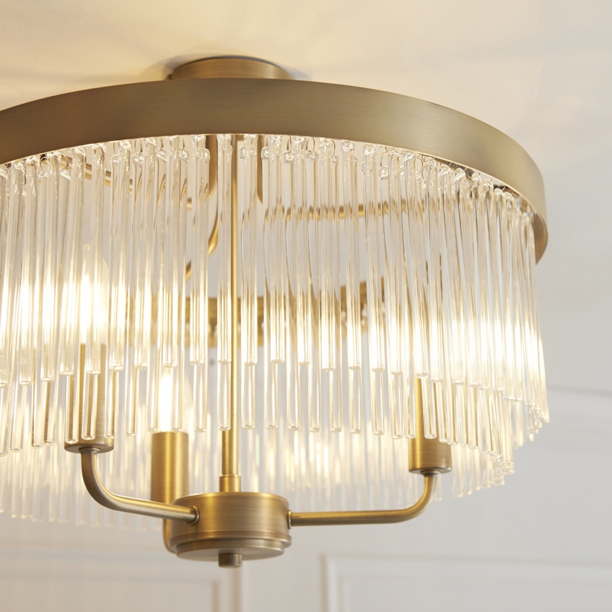 Endon 119109 - Pinnapealne lühter CLERMONT 3xE14/6W/230V messing