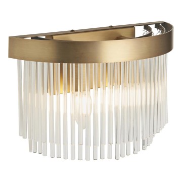 Endon 119125 - Seinavalgusti CLERMONT 2xE14/6W/230V, messingviimistlus