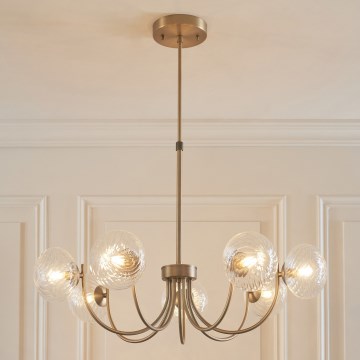 Endon 119224 - ripplühter kaabliga HAGUE 7xG9/5W/230V messing