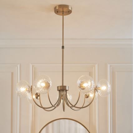 Endon 119224 - ripplühter kaabliga HAGUE 7xG9/5W/230V messing