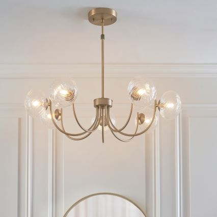 Endon 119224 - ripplühter kaabliga HAGUE 7xG9/5W/230V messing